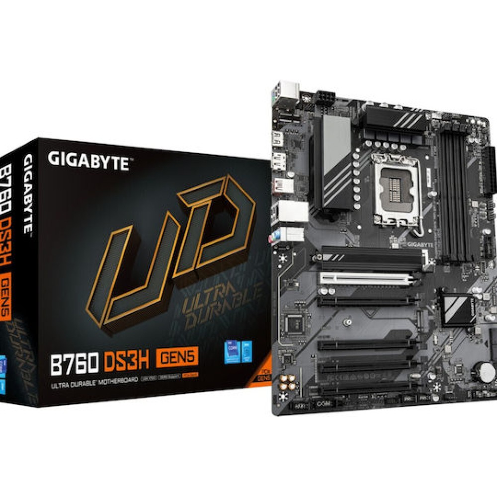 Gigabyte B760 DS3H GEN5 Motherboard ATX με Intel 1700 Socket