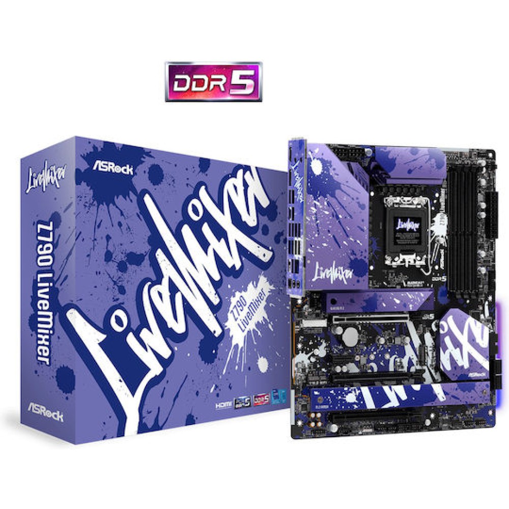 ASRock Z790 Livemixer Motherboard ATX με Intel 1700 Socket
