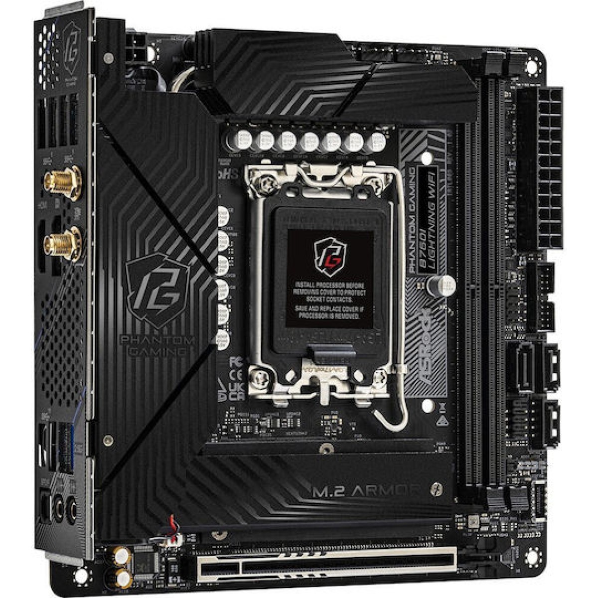 ASRock B760I Lightning WiFi Motherboard Micro ATX με Intel 1700 Socket 90-MXBNN0-A0UAYZ