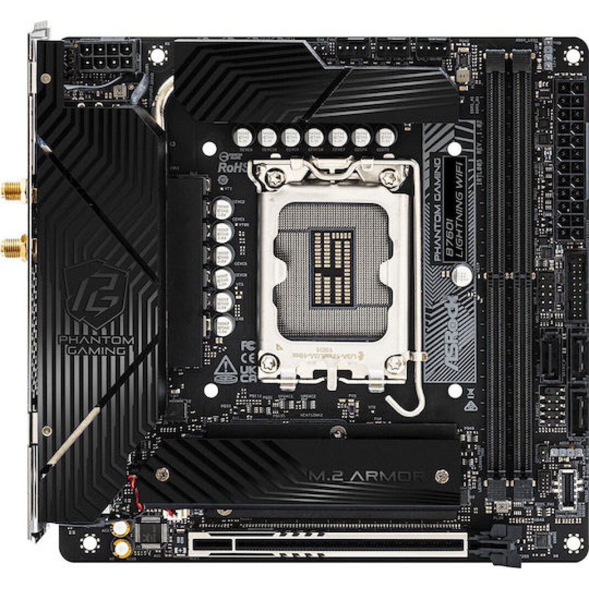 ASRock B760I Lightning WiFi Motherboard Micro ATX με Intel 1700 Socket 90-MXBNN0-A0UAYZ