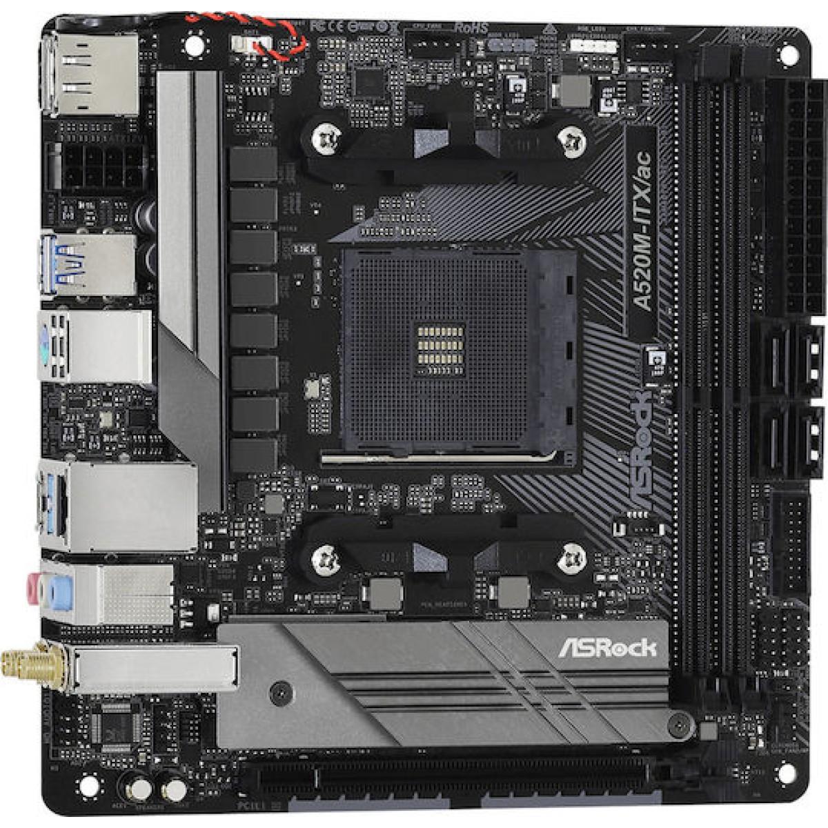 ASRock A520M-ITX/ac Wi-Fi Motherboard Mini ITX με AMD AM4 Socket