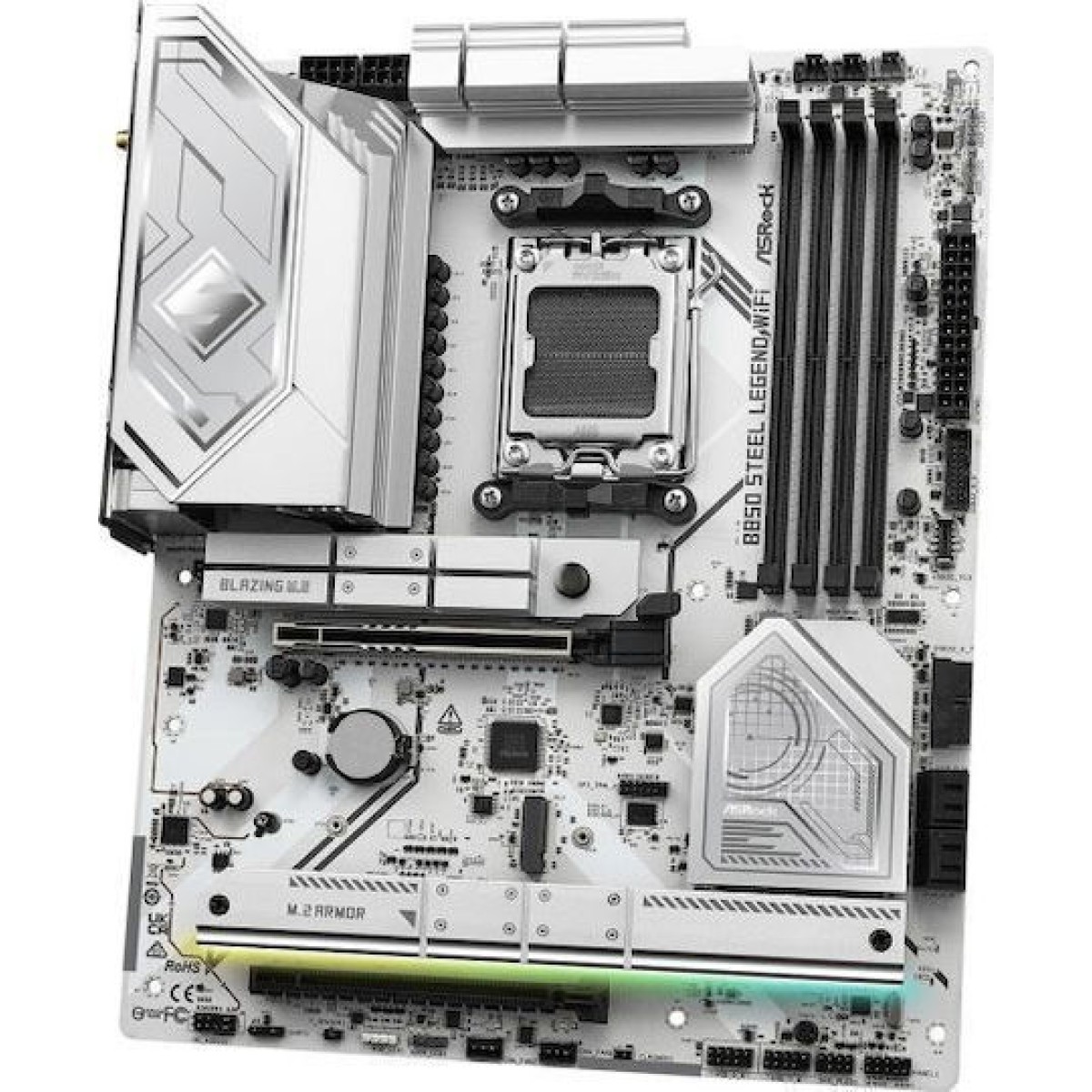 ASRock B850 Steel Legend WiFi Motherboard ATX με AMD AM5 Socket 90-MXBQS0-A0UAYZ