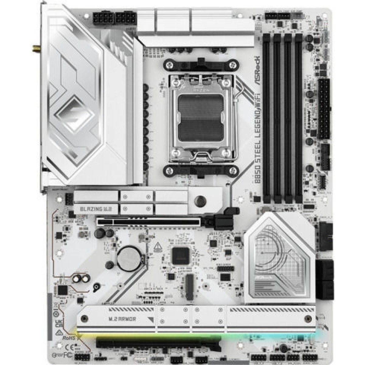 ASRock B850 Steel Legend WiFi Motherboard ATX με AMD AM5 Socket 90-MXBQS0-A0UAYZ