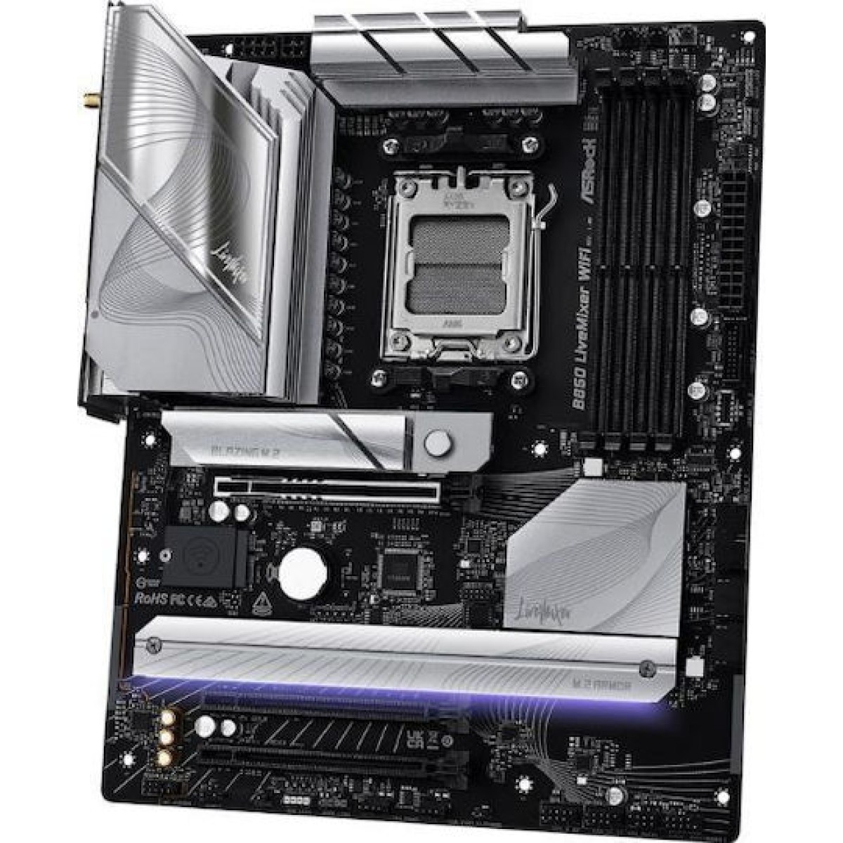 ASRock B850 LiveMixer WiFi Motherboard ATX με AMD AM5 Socket 90-MXBQU0-A0UAYZ