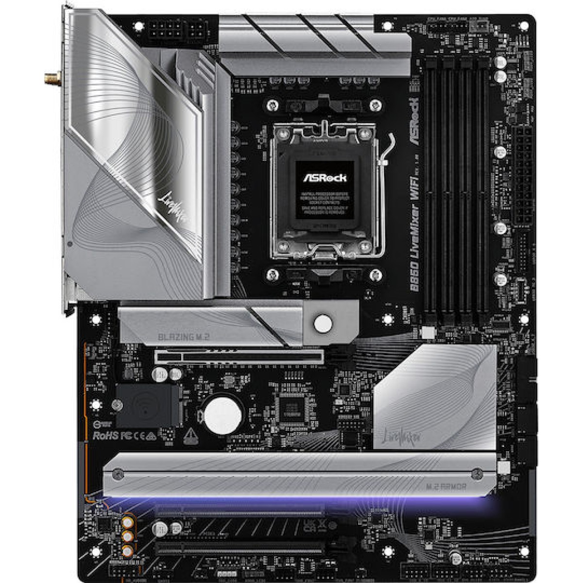 ASRock B850 LiveMixer WiFi Motherboard ATX με AMD AM5 Socket 90-MXBQU0-A0UAYZ