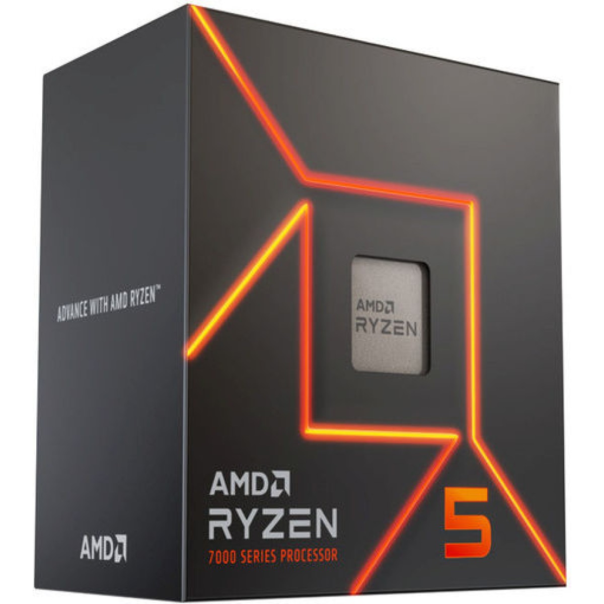 AMD Ryzen 5 7600 3.8GHz Επεξεργαστής 6 Πυρήνων για Socket AM5 σε Κουτί με Ψύκτρα