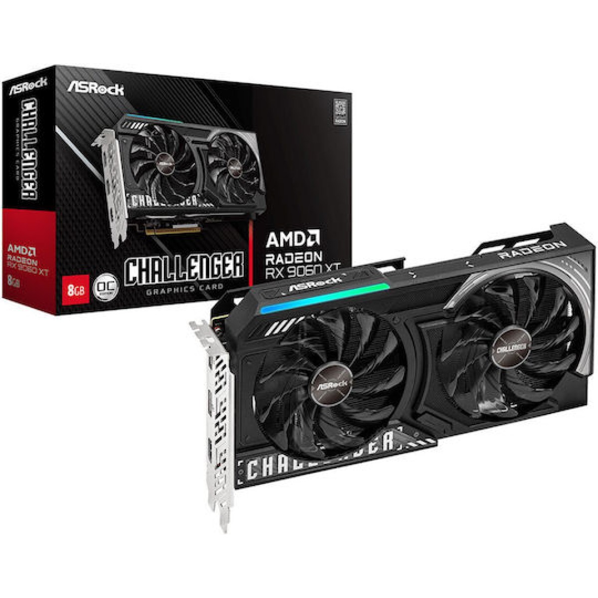ASRock Radeon RX 9060 XT 8GB GDDR6 Challenger OC Κάρτα Γραφικών