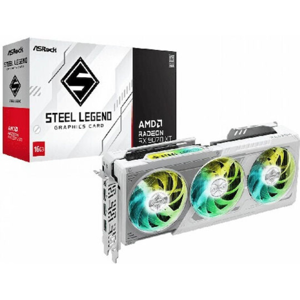ASRock Radeon RX 9070 XT 16GB GDDR6 Steel Legend Κάρτα Γραφικών
