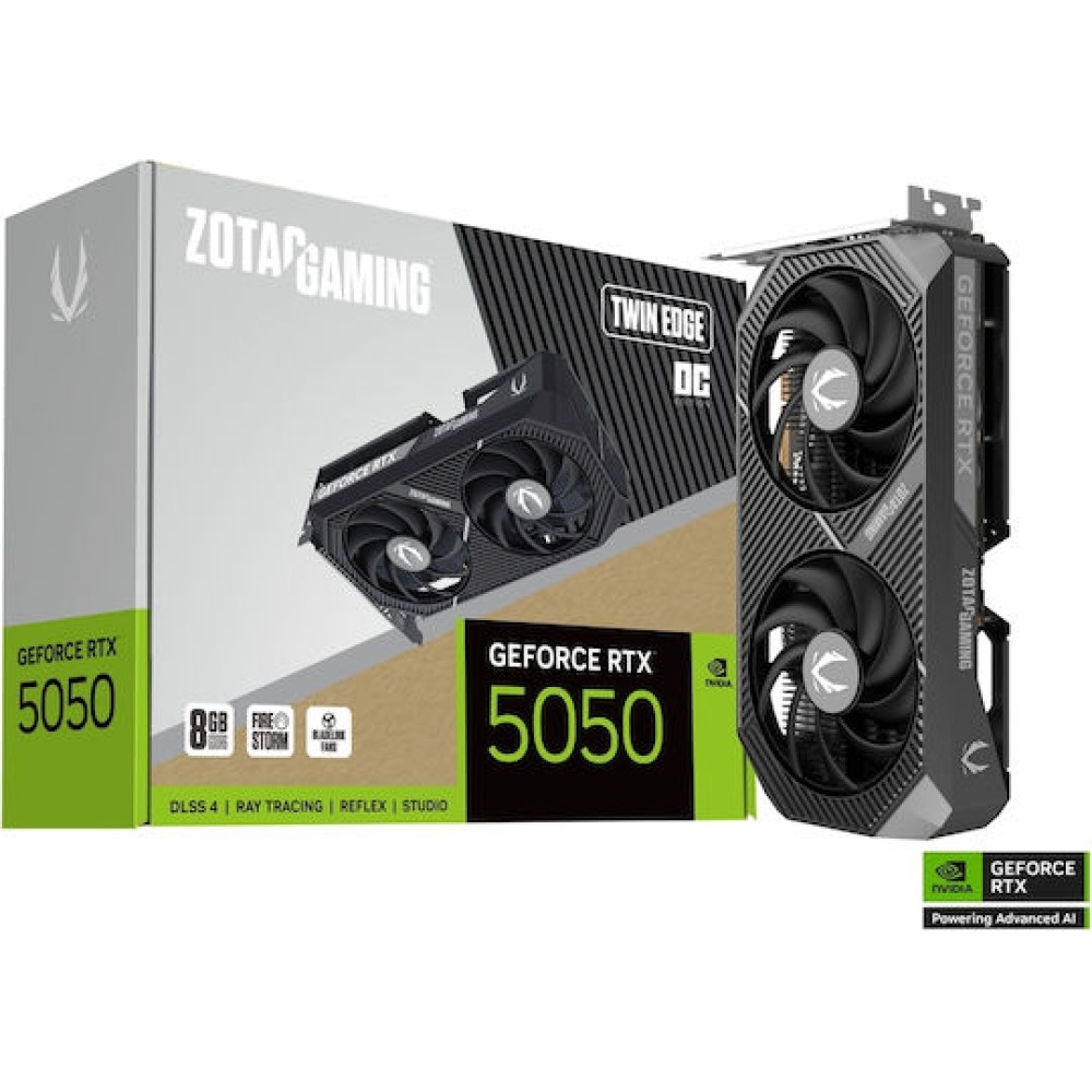 Zotac GeForce RTX 5050 8GB GDDR6 Twin Edge OC Κάρτα Γραφικών