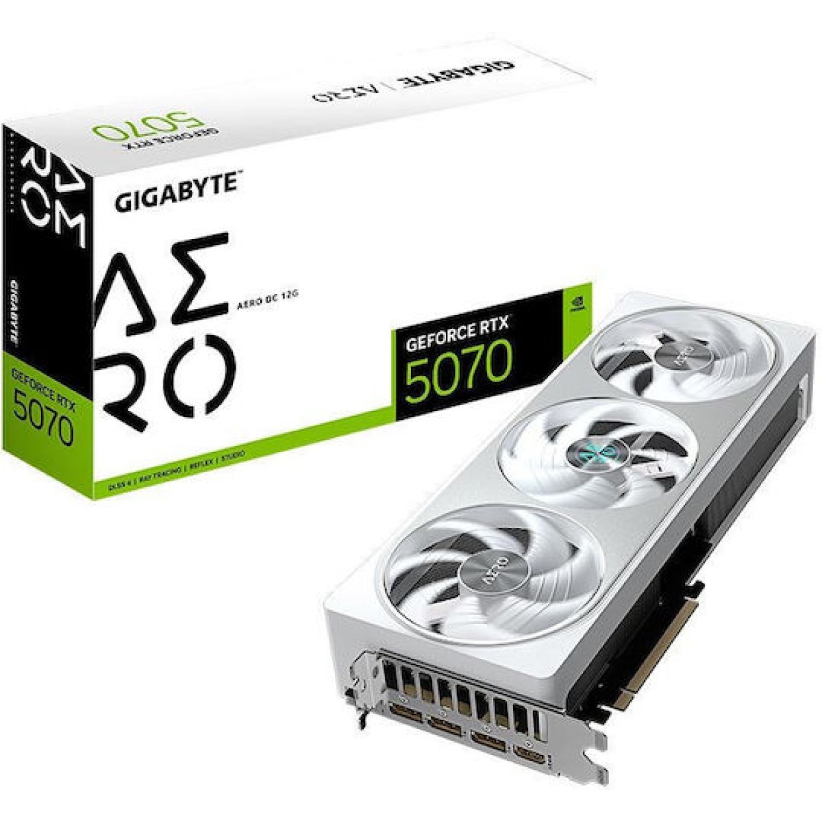 Gigabyte GeForce RTX 5070 12GB GDDR7 Aero OC Κάρτα Γραφικών