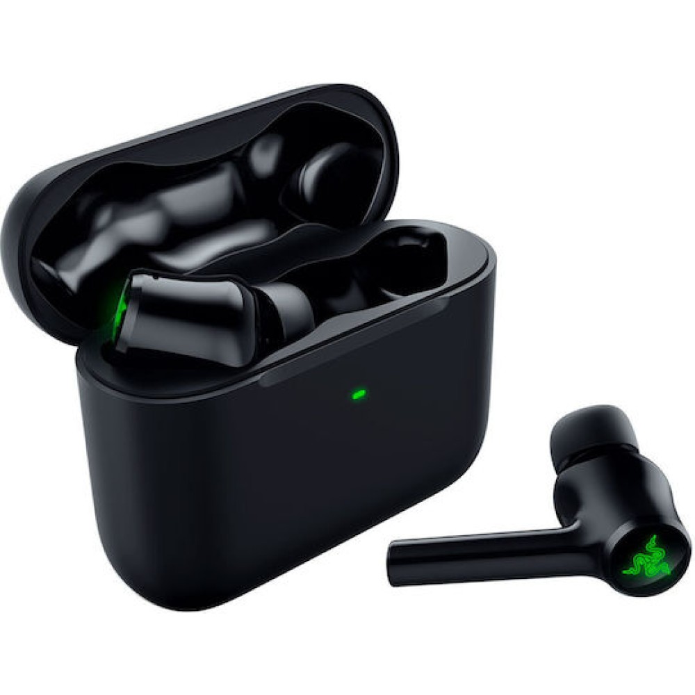 Razer Hammerhead Pro Hyperspeed In-ear Bluetooth Handsfree Ακουστικά με Αντοχή στον Ιδρώτα και Θήκη Φόρτισης Μαύρα