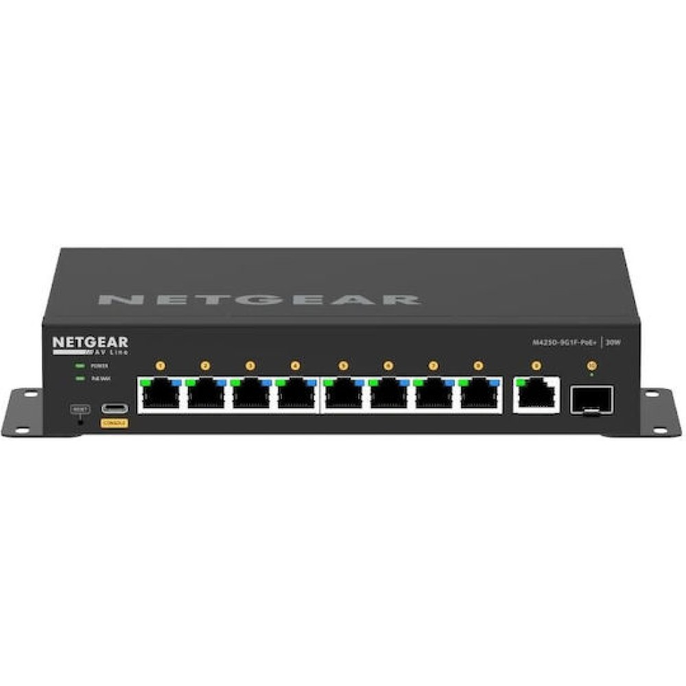 NetGear GSM4210PD Managed L2 PoE Switch με 9 Θύρες Gigabit (1Gbps) Ethernet και 1 SFP Θύρα