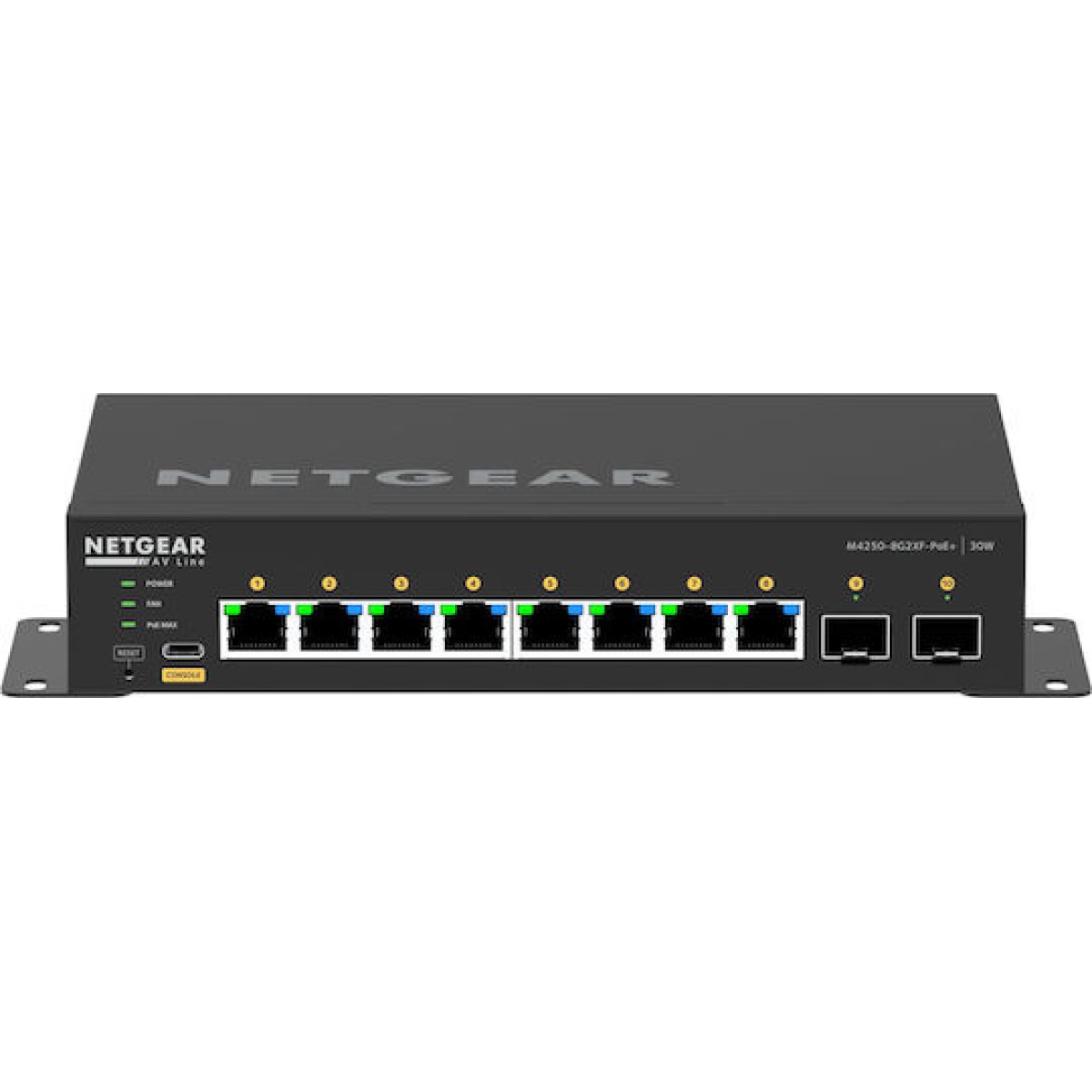 NetGear Managed L2 PoE+ Switch με 8 Θύρες Gigabit (1Gbps) Ethernet και 2 SFP Θύρες