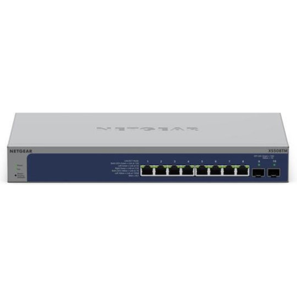 NetGear XS508TM Managed L2 Switch με 8 Θύρες Ethernet και 2 SFP Θύρες