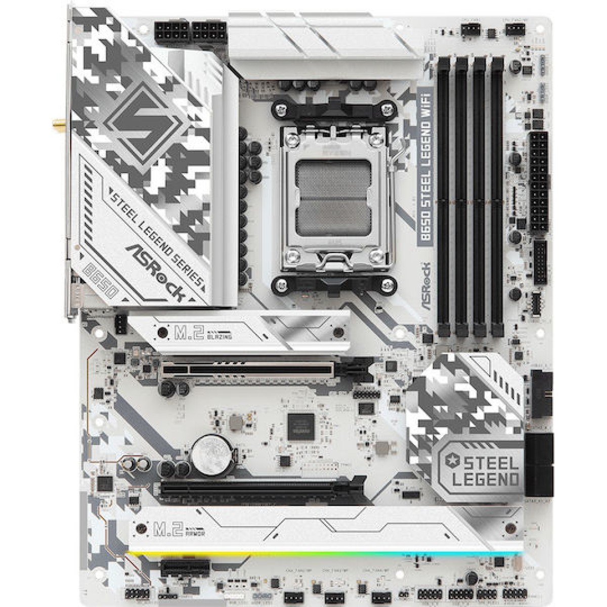 ASRock B650 Steel Legend WiFi Motherboard ATX με AMD AM5 Socket 90-MXBN90-A0UAYZ