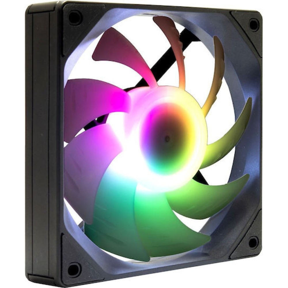 Inter-Tech ES-011 Case Fan 120mm με RGB Φωτισμό και Σύνδεση 4-Pin PWM
