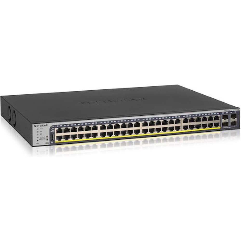 NetGear GS752TP-300EUS v3 Managed L3 PoE Switch με 48 Θύρες Gigabit (1Gbps) Ethernet και 4 SFP Θύρες
