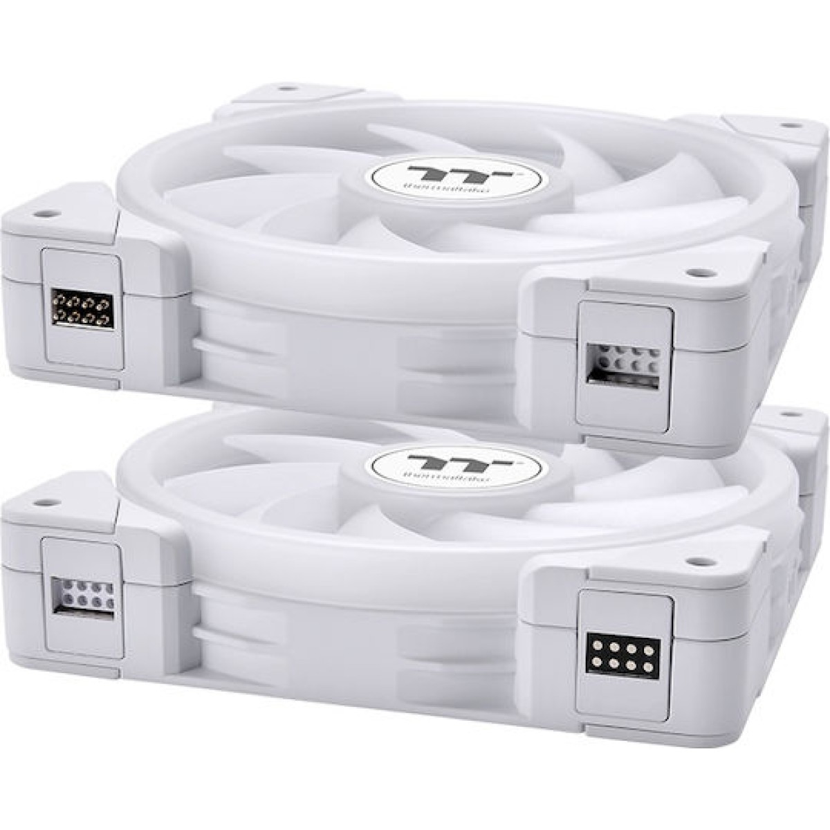 Thermaltake Swafan Ex12 TT Premium Edition Case Fan 120mm με RGB Φωτισμό και Σύνδεση 3-Pin / 4-Pin PWM 3τμχ Λευκό