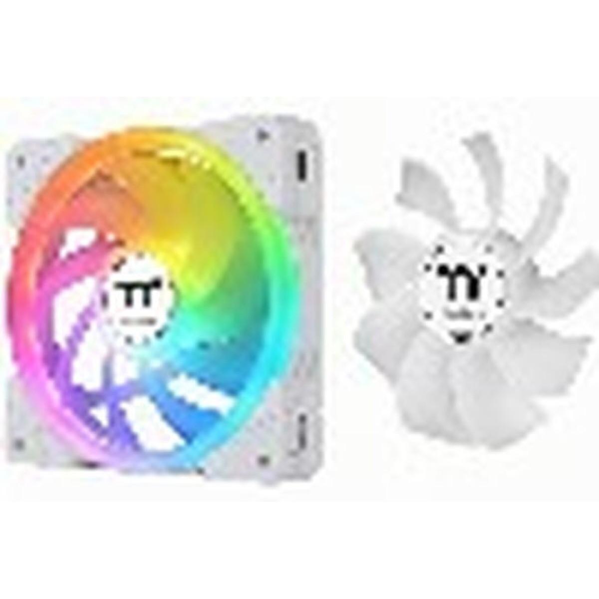 Thermaltake Swafan Ex12 TT Premium Edition Case Fan 120mm με RGB Φωτισμό και Σύνδεση 3-Pin / 4-Pin PWM 3τμχ Λευκό