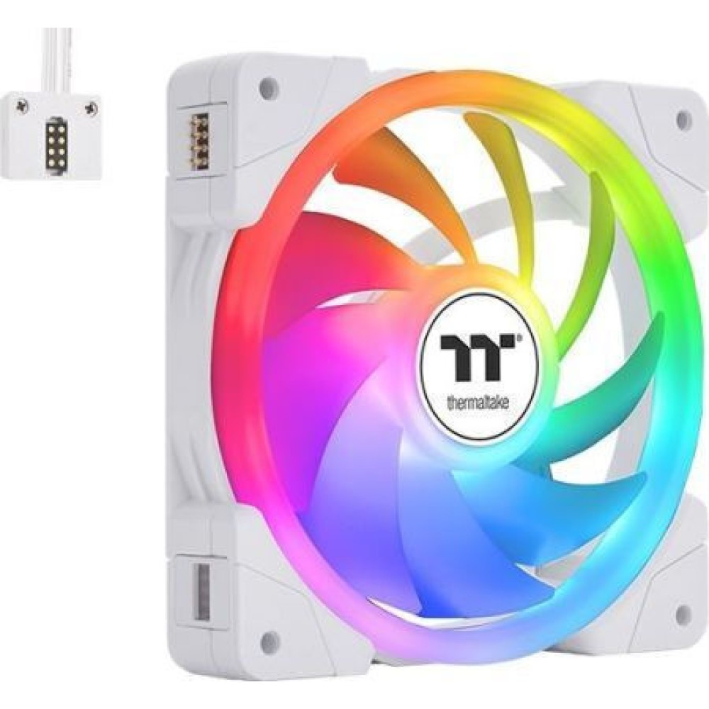 Thermaltake SWAFAN EX14 ARGB Sync White TT Premium Edition Case Fan 140mm 3τμχ Λευκό