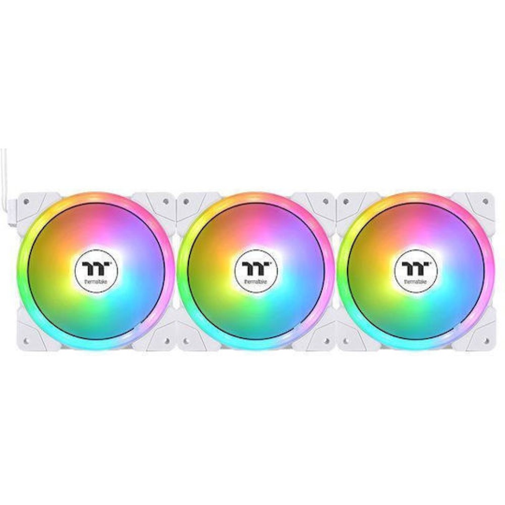 Thermaltake SWAFAN EX14 ARGB Sync White TT Premium Edition Case Fan 140mm 3τμχ Λευκό