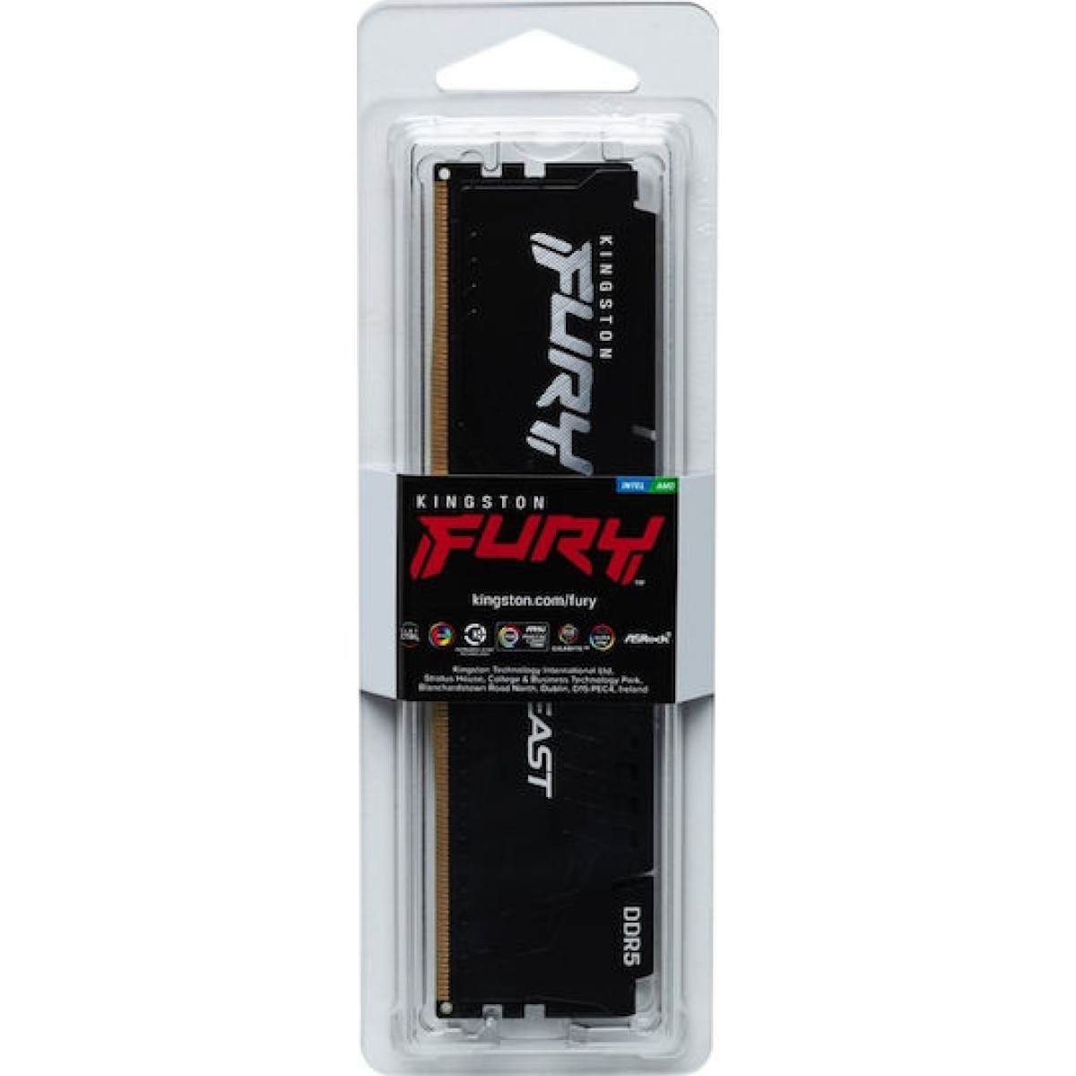 Kingston Fury Beast DDR5 με Module 1x32GB και Ταχύτητα 6000 για Desktop