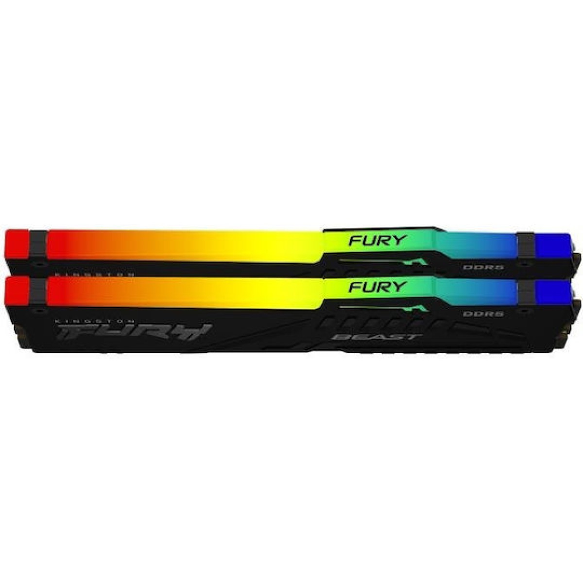 Kingston FURY Beast RGB DDR5 64GB RAM με 2x32GB Modules και Ταχύτητα 6000 για Desktop