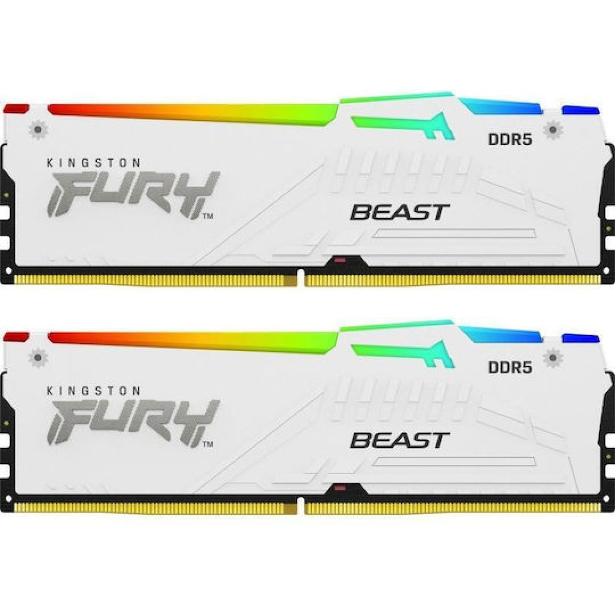 Kingston Fury Beast RGB DDR5 64GB RAM με 2x32GB Modules και Ταχύτητα 6000 για Desktop