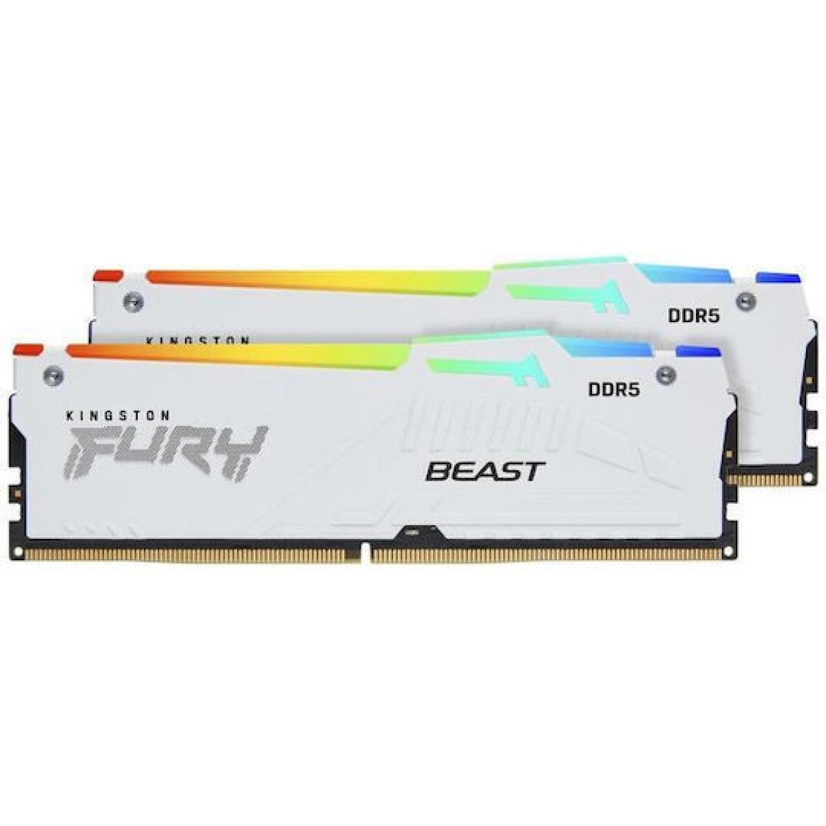 Kingston Fury Beast RGB DDR5 64GB RAM με 2x32GB Modules και Ταχύτητα 6000 για Desktop