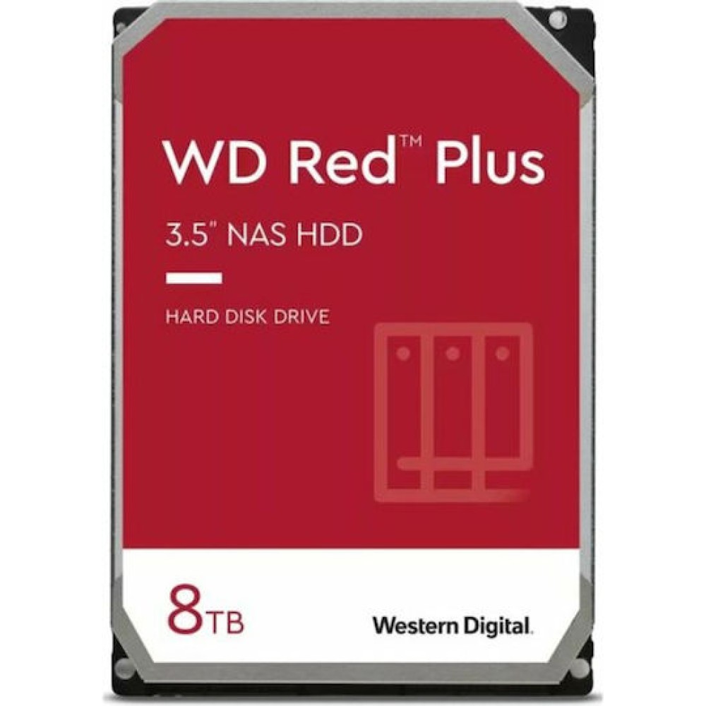 Western Digital Red Plus 8TB HDD Σκληρός Δίσκος 3.5