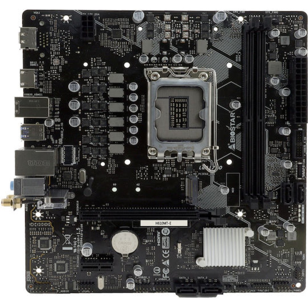 Biostar H610MT-E Wi-Fi Motherboard Micro ATX με Intel 1700 Socket H610MTE
