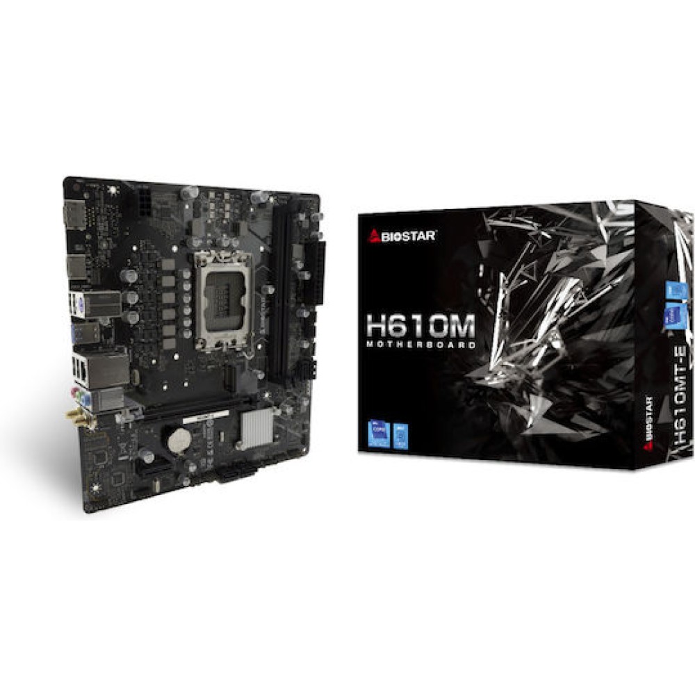 Biostar H610MT-E Wi-Fi Motherboard Micro ATX με Intel 1700 Socket H610MTE