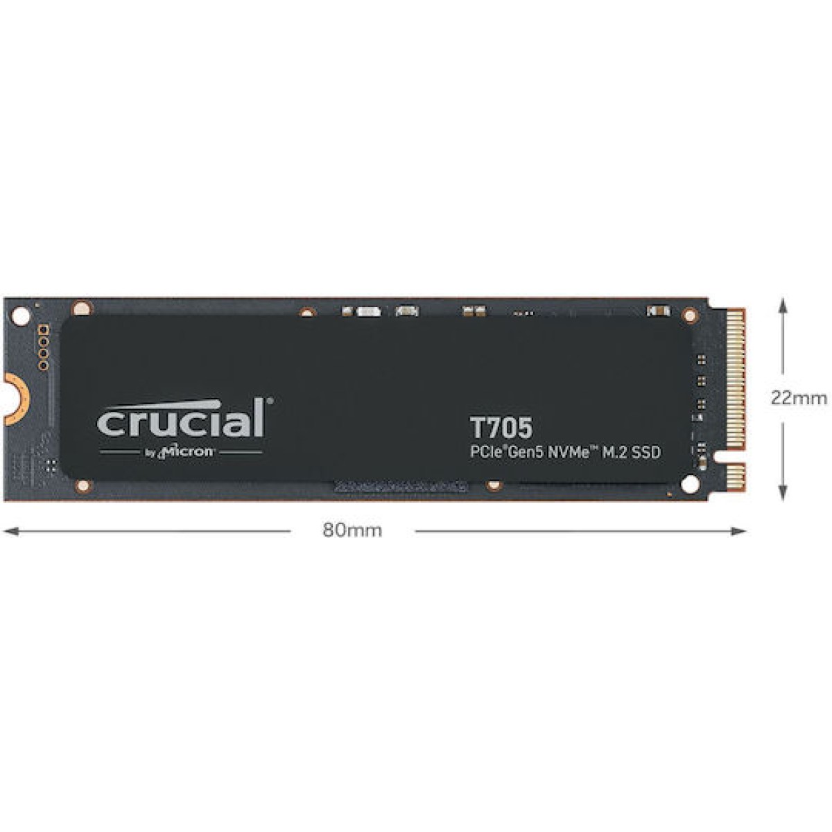 Crucial T705 SSD 1TB M.2 NVMe PCI Express 5.0
