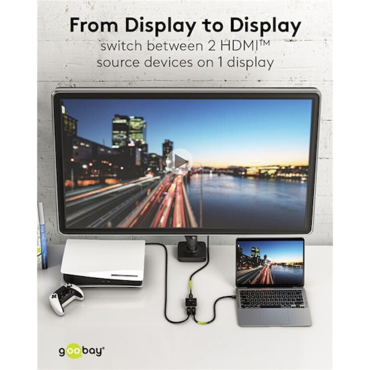 Goobay 4K/60Hz KVM & Data Switch