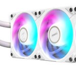 Gigabyte Aorus Waterforce X II 360 ICE Υδρόψυξη Επεξεργαστή Τριπλού Ανεμιστήρα 120mm για Socket AM4/AM5/1700/1200/115x με ARGB Φωτισμό Λευκή