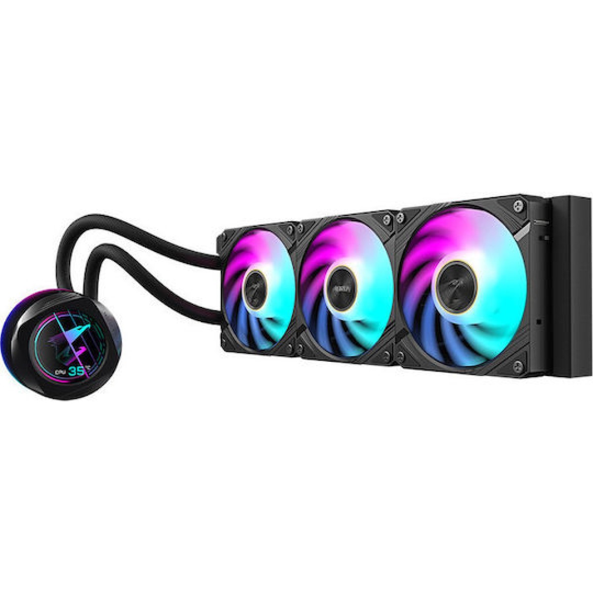 Gigabyte Aorus Waterforce X II 240 Υδρόψυξη Επεξεργαστή Διπλού Ανεμιστήρα 120mm για Socket AM4/AM5/1700/1200/115x με ARGB Φωτισμό