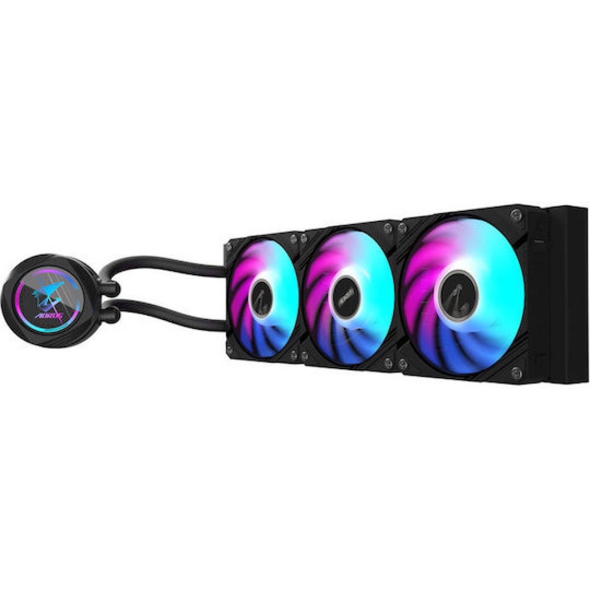 Gigabyte AORUS Waterforce II 360 Υδρόψυξη Επεξεργαστή Τριπλού Ανεμιστήρα 120mm για Socket AM4/AM5/1700/1200 με ARGB Φωτισμό