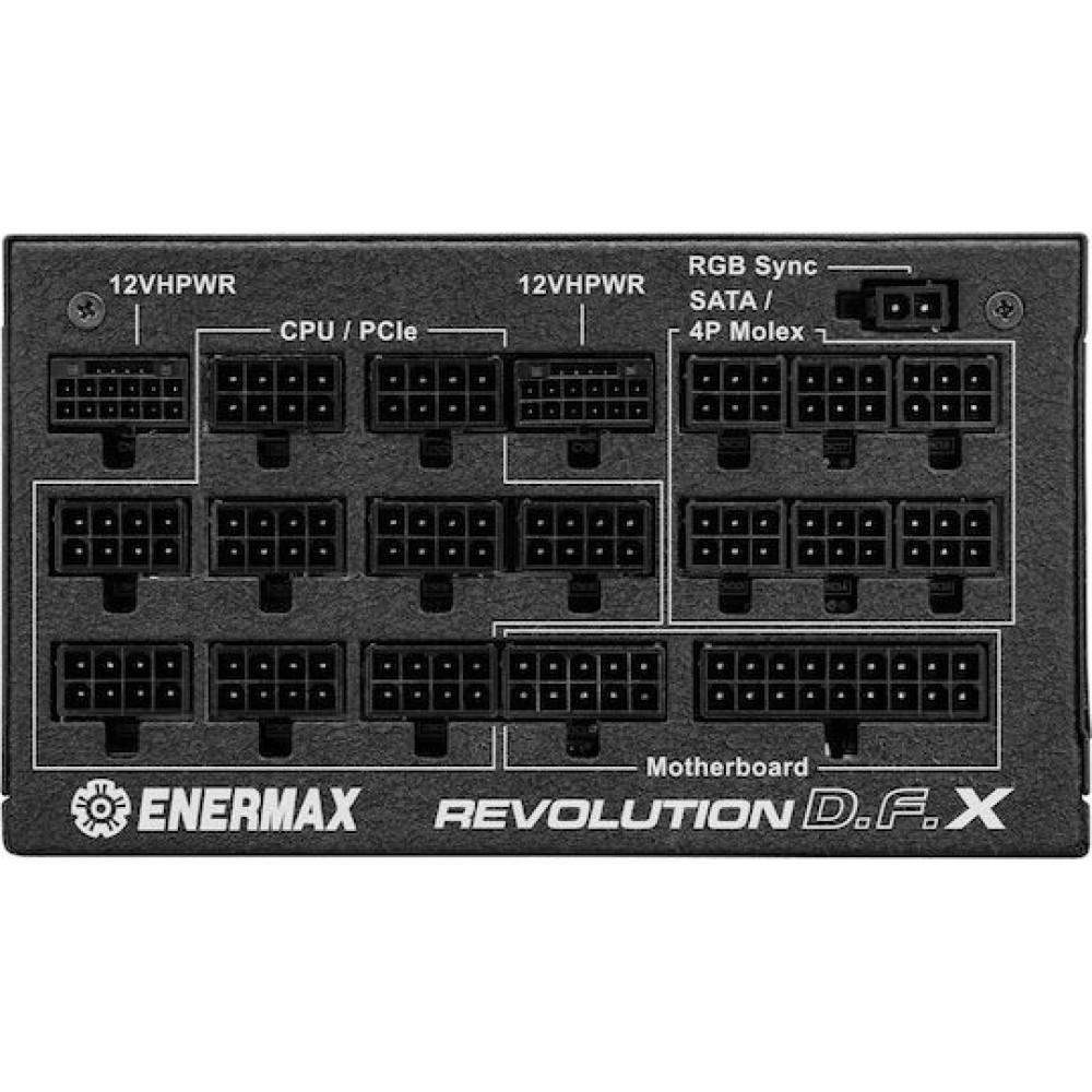 Enermax Revolution D.F. X 1650W Μαύρο Τροφοδοτικό Υπολογιστή Full Modular 80 Plus Gold
