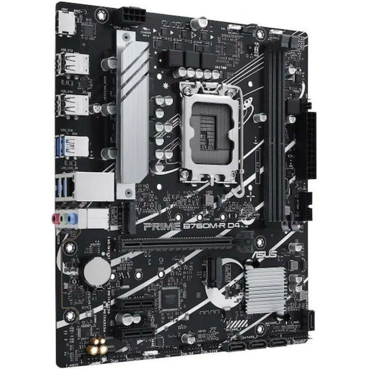 Asus Prime B760M-R D4 Motherboard Micro ATX με Intel 1700 Socket 90MB1HA0-M0EAY0