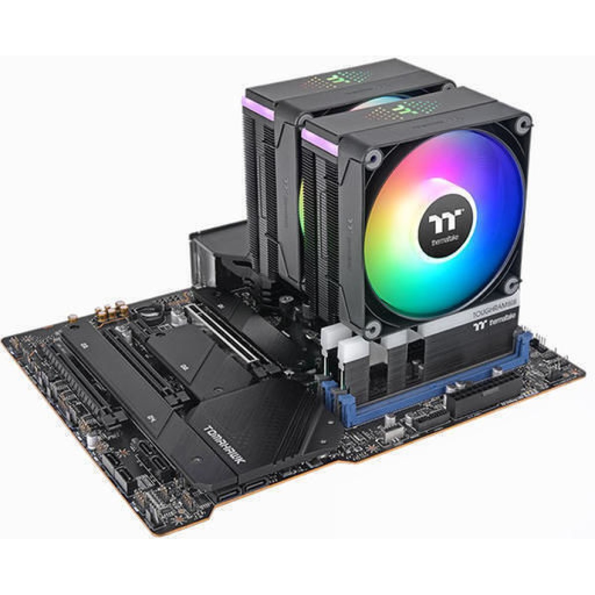 Thermaltake Astria 600 ARGB Ψύκτρα Επεξεργαστή Διπλού Ανεμιστήρα για Socket AM4/AM5/1200/115x/1700