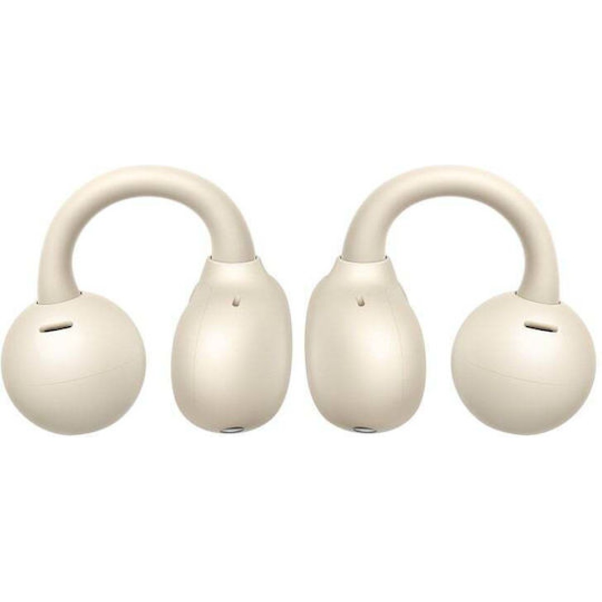 Huawei FreeClip Earbud Bluetooth Handsfree Ακουστικά με Αντοχή στον Ιδρώτα και Θήκη Φόρτισης Μπεζ