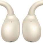 Huawei FreeClip Earbud Bluetooth Handsfree Ακουστικά με Αντοχή στον Ιδρώτα και Θήκη Φόρτισης Μπεζ