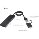 Icy Box USB 3.2 Hub με σύνδεση USB-A / USB-C