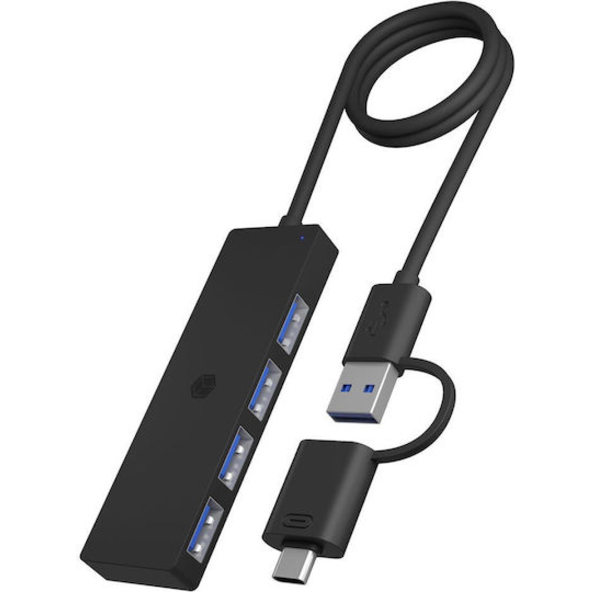 Icy Box USB 3.2 Hub με σύνδεση USB-A / USB-C