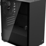 Aerocool CS111 Gaming Mini Tower Κουτί Υπολογιστή με Πλαϊνό Παράθυρο Μαύρο