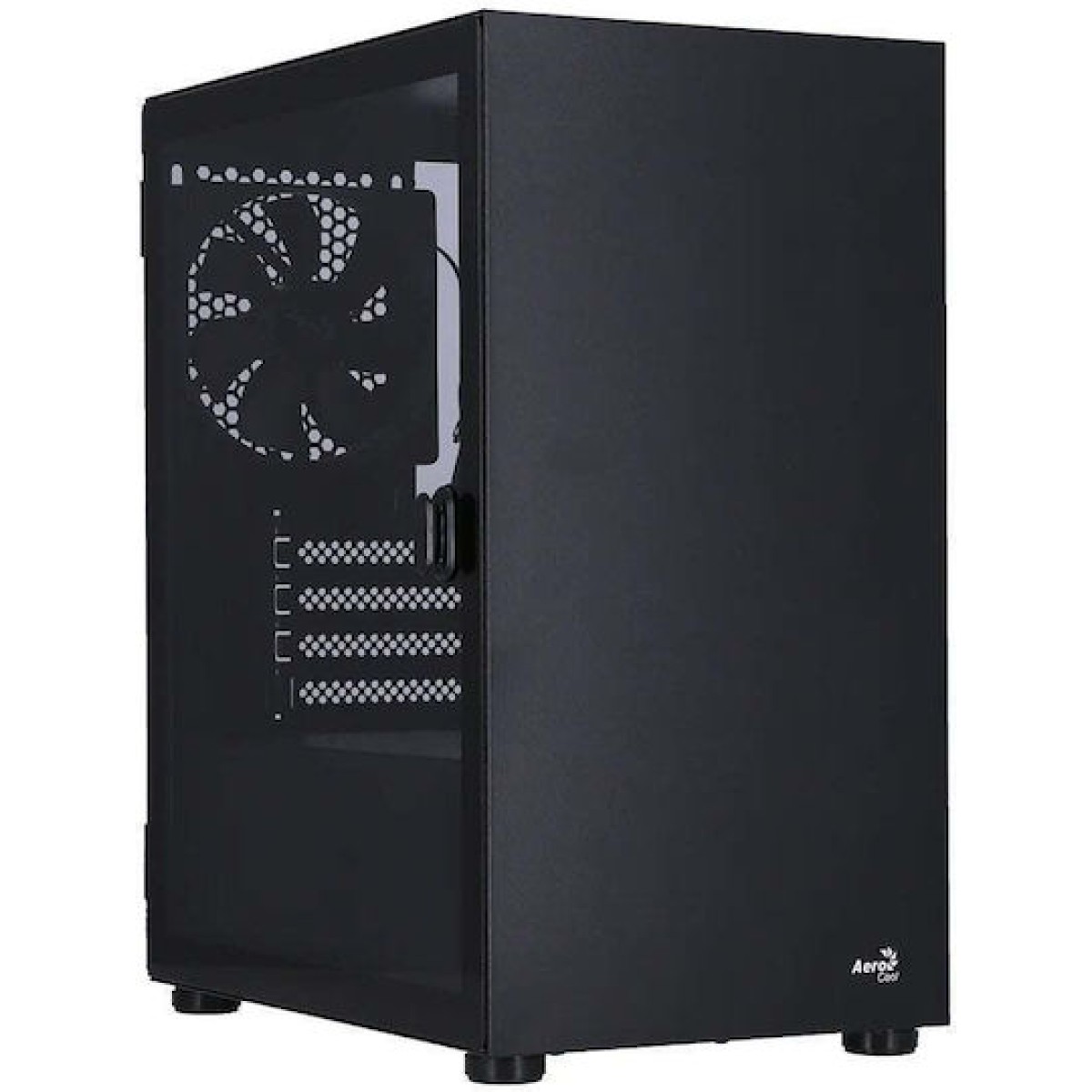Aerocool CS111 Gaming Mini Tower Κουτί Υπολογιστή με Πλαϊνό Παράθυρο Μαύρο