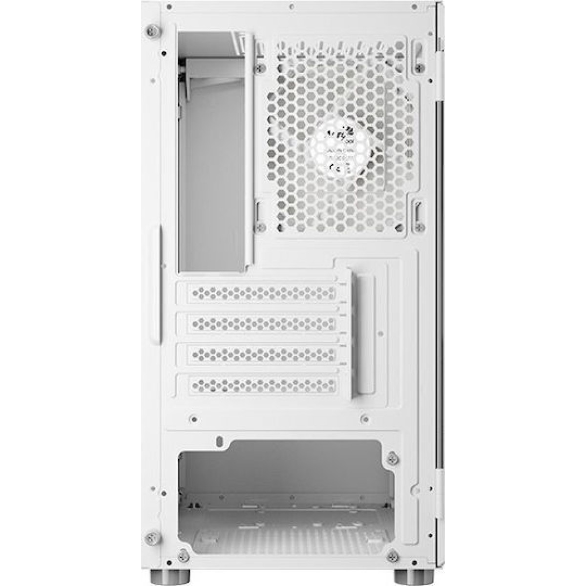 Aerocool CS111 Gaming Mini Tower Κουτί Υπολογιστή με Πλαϊνό Παράθυρο Λευκό