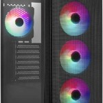 Aerocool Designer Gaming Midi Tower Κουτί Υπολογιστή με RGB Φωτισμό Μαύρο