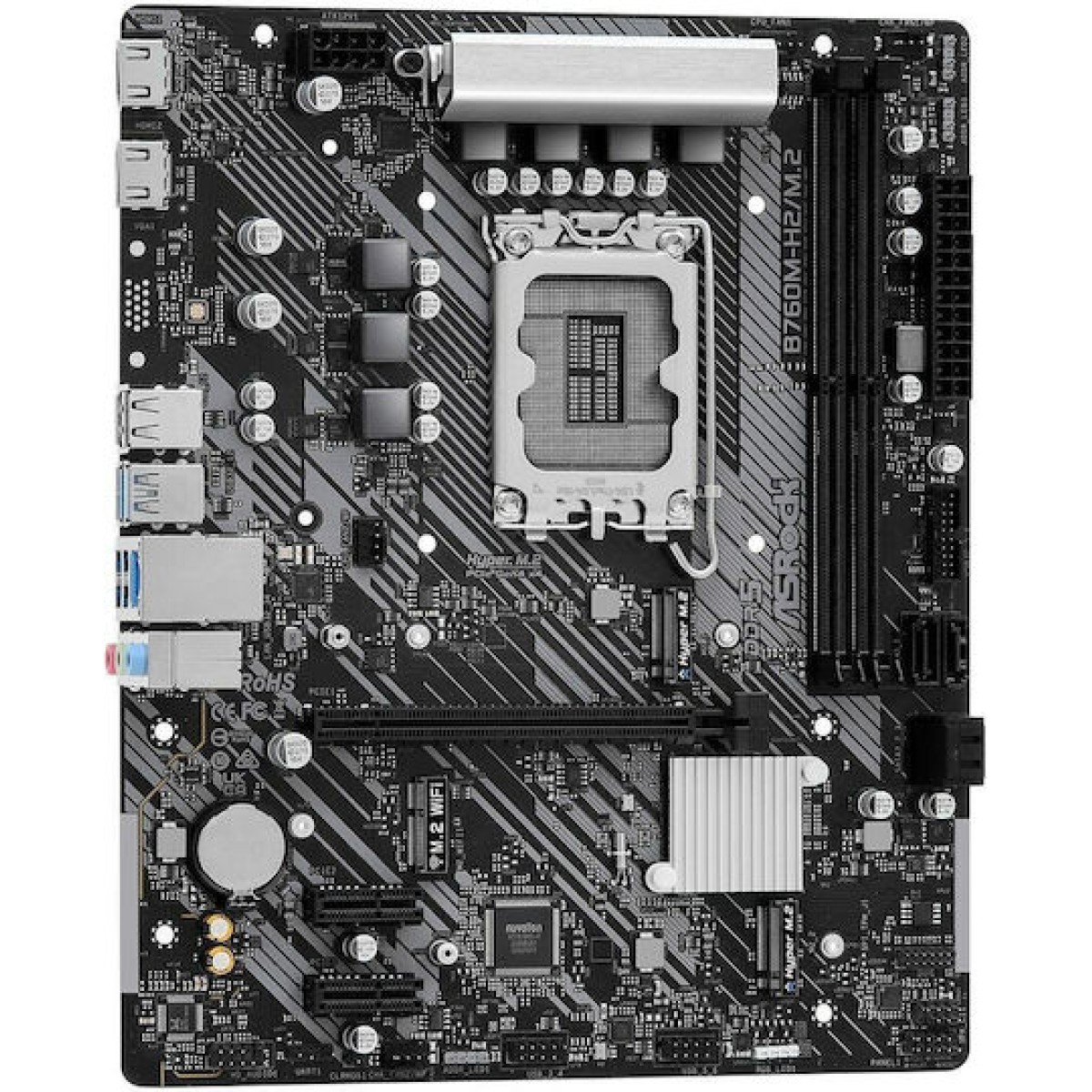 ASRock B760M-H2/M.2 Motherboard Micro ATX με Intel 1700 Socket