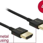 DeLock HDMI 2.0 Cable HDMI male - HDMI male 3m Μαύρο